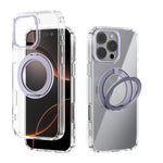 Coque de téléphone transparente ABEEL MagSafe Q-LUCK avec support pivotant, pour iPhone 17 Pro Max, pour iPhone 17 Pro, pour iPhone 17, pour iPhone Air, pour iPhone 16 Pro Max, pour iPhone 16 Pro, pour iPhone 16 Plus, pour iPhone 16