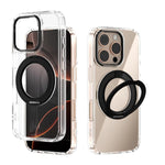 Coque de téléphone transparente ABEEL MagSafe Q-LUCK avec support pivotant, pour iPhone 17 Pro Max, pour iPhone 17 Pro, pour iPhone 17, pour iPhone Air, pour iPhone 16 Pro Max, pour iPhone 16 Pro, pour iPhone 16 Plus, pour iPhone 16