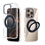 Coque de téléphone transparente ABEEL MagSafe Q-LUCK avec support pivotant, pour iPhone 17 Pro Max, pour iPhone 17 Pro, pour iPhone 17, pour iPhone Air, pour iPhone 16 Pro Max, pour iPhone 16 Pro, pour iPhone 16 Plus, pour iPhone 16