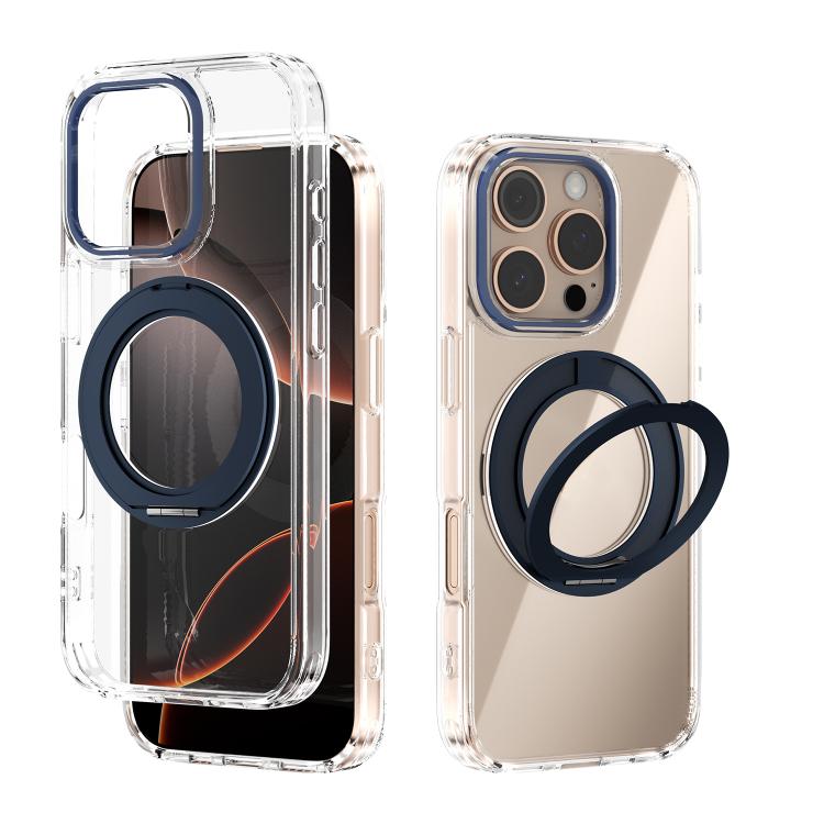 Coque de téléphone transparente ABEEL MagSafe Q-LUCK avec support pivotant, pour iPhone 17 Pro Max, pour iPhone 17 Pro, pour iPhone 17, pour iPhone Air, pour iPhone 16 Pro Max, pour iPhone 16 Pro, pour iPhone 16 Plus, pour iPhone 16