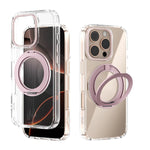 Coque de téléphone transparente ABEEL MagSafe Q-LUCK avec support pivotant, pour iPhone 17 Pro Max, pour iPhone 17 Pro, pour iPhone 17, pour iPhone Air, pour iPhone 16 Pro Max, pour iPhone 16 Pro, pour iPhone 16 Plus, pour iPhone 16