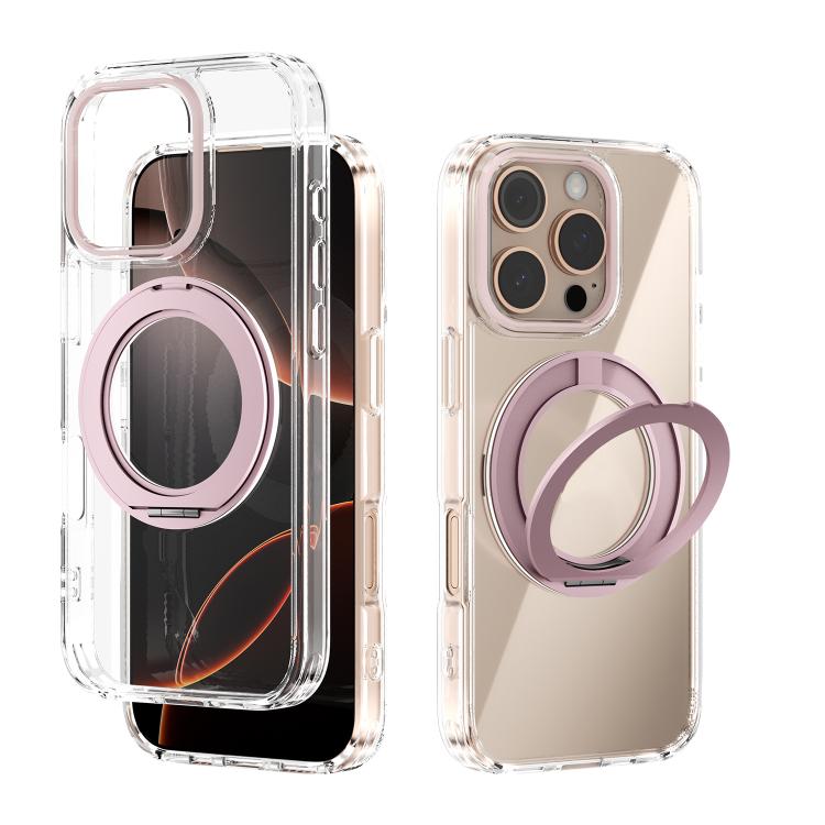 Coque de téléphone transparente ABEEL MagSafe Q-LUCK avec support pivotant, pour iPhone 17 Pro Max, pour iPhone 17 Pro, pour iPhone 17, pour iPhone Air, pour iPhone 16 Pro Max, pour iPhone 16 Pro, pour iPhone 16 Plus, pour iPhone 16