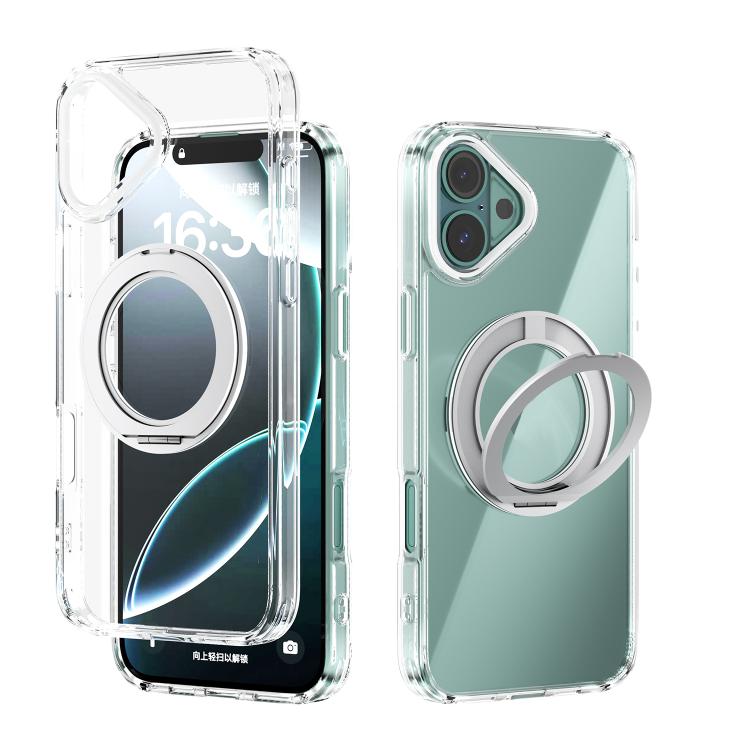 Coque de téléphone transparente ABEEL MagSafe Q-LUCK avec support pivotant, pour iPhone 17 Pro Max, pour iPhone 17 Pro, pour iPhone 17, pour iPhone Air, pour iPhone 16 Pro Max, pour iPhone 16 Pro, pour iPhone 16 Plus, pour iPhone 16