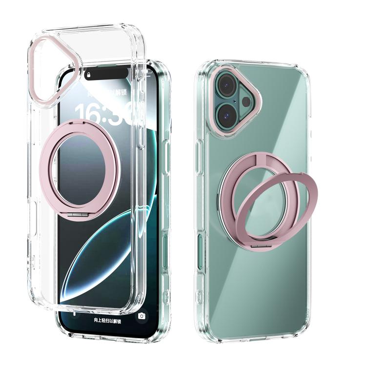 Coque de téléphone transparente ABEEL MagSafe Q-LUCK avec support pivotant, pour iPhone 17 Pro Max, pour iPhone 17 Pro, pour iPhone 17, pour iPhone Air, pour iPhone 16 Pro Max, pour iPhone 16 Pro, pour iPhone 16 Plus, pour iPhone 16
