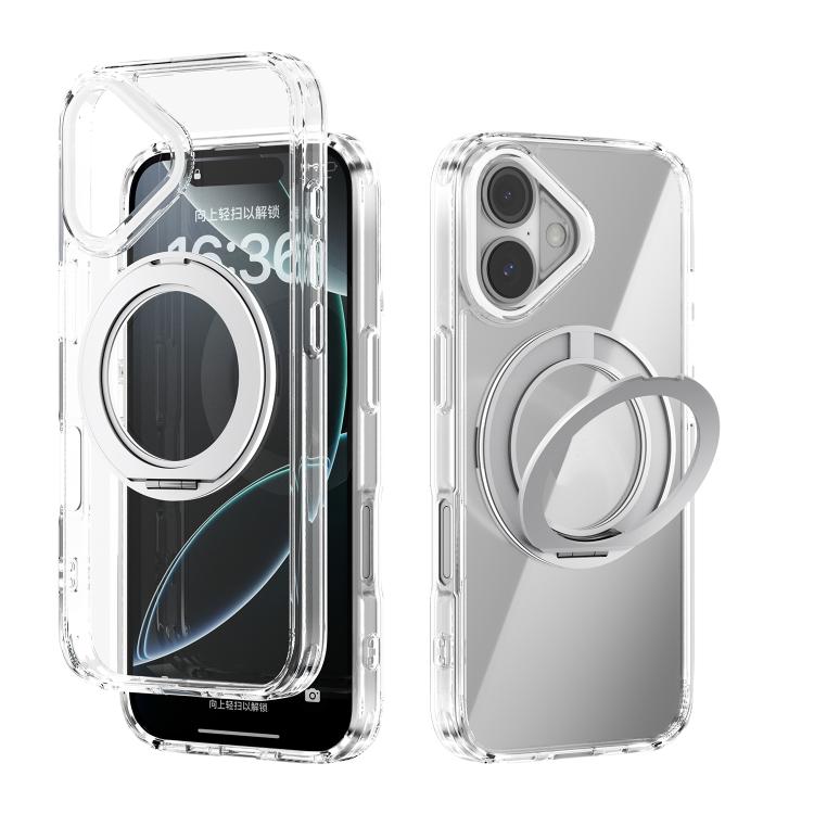 Coque de téléphone transparente ABEEL MagSafe Q-LUCK avec support pivotant, pour iPhone 17 Pro Max, pour iPhone 17 Pro, pour iPhone 17, pour iPhone Air, pour iPhone 16 Pro Max, pour iPhone 16 Pro, pour iPhone 16 Plus, pour iPhone 16