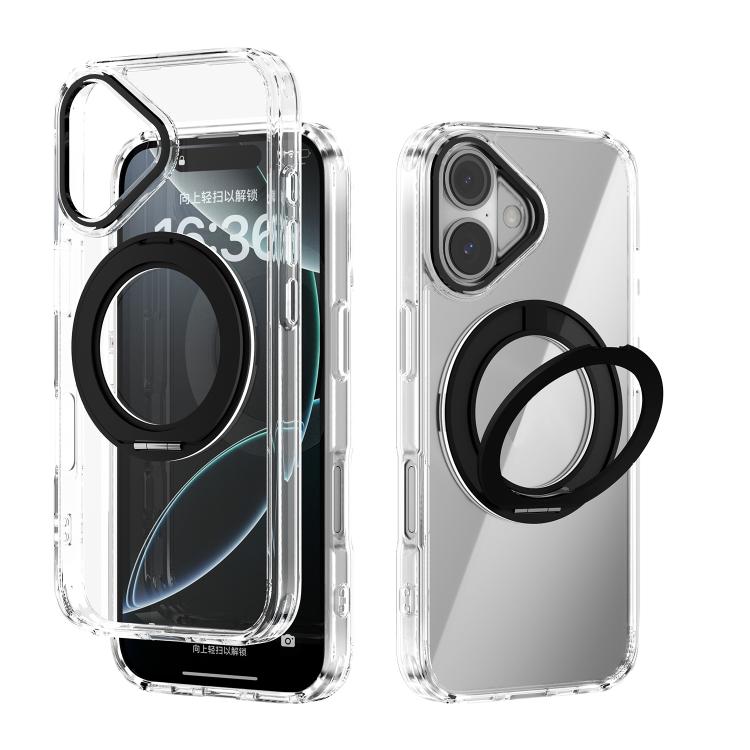 Coque de téléphone transparente ABEEL MagSafe Q-LUCK avec support pivotant, pour iPhone 17 Pro Max, pour iPhone 17 Pro, pour iPhone 17, pour iPhone Air, pour iPhone 16 Pro Max, pour iPhone 16 Pro, pour iPhone 16 Plus, pour iPhone 16