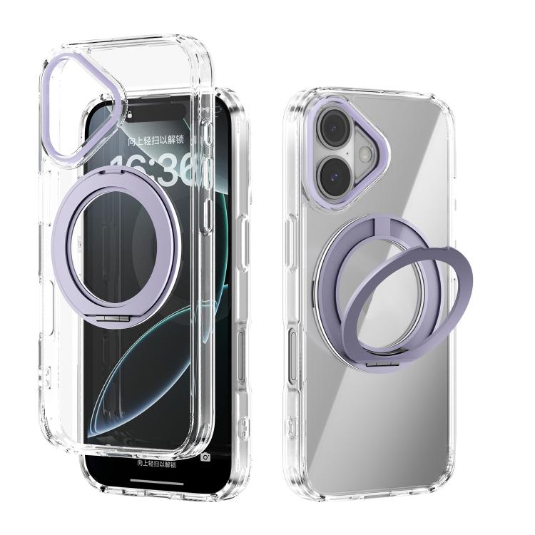 Coque de téléphone transparente ABEEL MagSafe Q-LUCK avec support pivotant, pour iPhone 17 Pro Max, pour iPhone 17 Pro, pour iPhone 17, pour iPhone Air, pour iPhone 16 Pro Max, pour iPhone 16 Pro, pour iPhone 16 Plus, pour iPhone 16