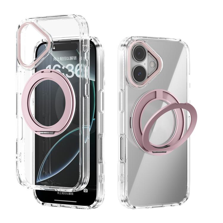 Coque de téléphone transparente ABEEL MagSafe Q-LUCK avec support pivotant, pour iPhone 17 Pro Max, pour iPhone 17 Pro, pour iPhone 17, pour iPhone Air, pour iPhone 16 Pro Max, pour iPhone 16 Pro, pour iPhone 16 Plus, pour iPhone 16