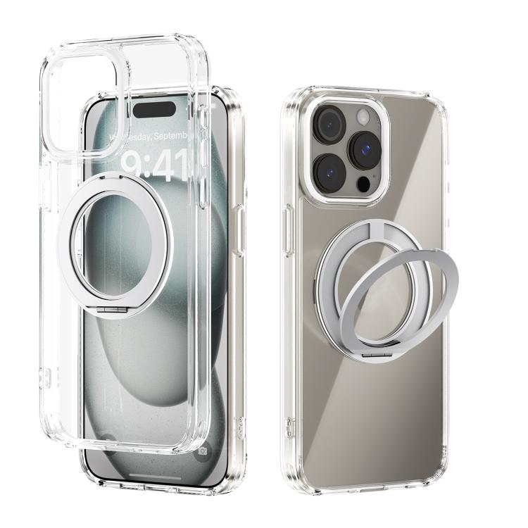 Coque de téléphone transparente ABEEL MagSafe Q-LUCK avec support pivotant, pour iPhone 15 Pro Max, pour iPhone 15 Pro, pour iPhone 15 Plus, pour iPhone 15, pour iPhone 14 Plus, pour iPhone 14, pour iPhone 14 Pro, pour iPhone 14 Pro Max