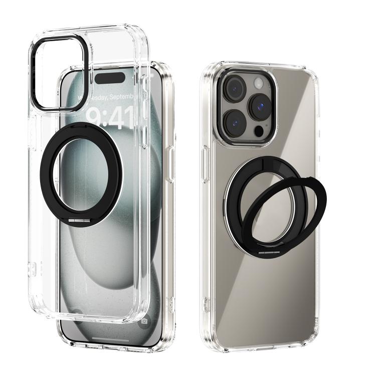 Coque de téléphone transparente ABEEL MagSafe Q-LUCK avec support pivotant, pour iPhone 15 Pro Max, pour iPhone 15 Pro, pour iPhone 15 Plus, pour iPhone 15, pour iPhone 14 Plus, pour iPhone 14, pour iPhone 14 Pro, pour iPhone 14 Pro Max