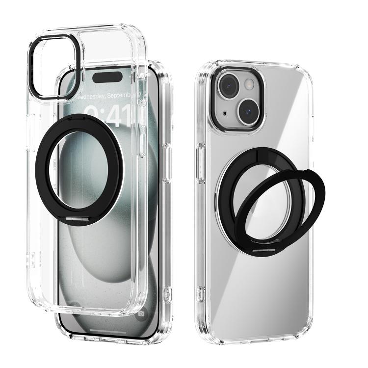 Coque de téléphone transparente ABEEL MagSafe Q-LUCK avec support pivotant, pour iPhone 15 Pro Max, pour iPhone 15 Pro, pour iPhone 15 Plus, pour iPhone 15, pour iPhone 14 Plus, pour iPhone 14, pour iPhone 14 Pro, pour iPhone 14 Pro Max