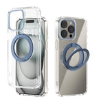 Coque de téléphone transparente ABEEL MagSafe Q-LUCK avec support pivotant, pour iPhone 15 Pro Max, pour iPhone 15 Pro, pour iPhone 15 Plus, pour iPhone 15, pour iPhone 14 Plus, pour iPhone 14, pour iPhone 14 Pro, pour iPhone 14 Pro Max