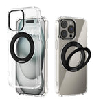 Coque de téléphone transparente ABEEL MagSafe Q-LUCK avec support pivotant, pour iPhone 13 Pro Max, pour iPhone 13 Pro, pour iPhone 13