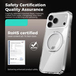 Coque de téléphone transparente ABEEL MagSafe Q-LUCK avec support pivotant, pour iPhone 13 Pro Max, pour iPhone 13 Pro, pour iPhone 13
