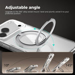 Coque de téléphone transparente ABEEL MagSafe Q-LUCK avec support pivotant, pour iPhone 13 Pro Max, pour iPhone 13 Pro, pour iPhone 13