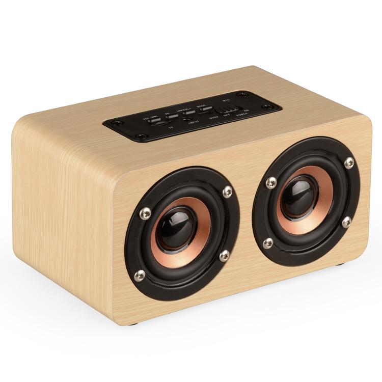 Enceinte Bluetooth sans fil en bois K5, compatible Bluetooth, AUX, carte TF, K5