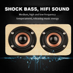 K5 Wooden Wireless Bluetooth Speaker, Support Bluetooth, AUX, TF Card, K5