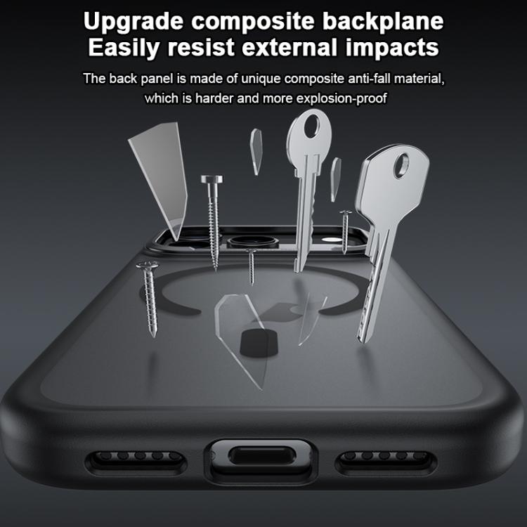 Coque de téléphone antichoc magnétique MagSafe Benks Skin Feel Series, Pour iPhone 17 Pro Max, Pour iPhone 17 Pro