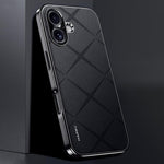 Plain Leather PC Phone Case, For iPhone 17 Pro Max, For iPhone 17 Pro, For iPhone 17, For iPhone Air
