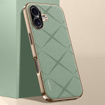 Plain Leather PC Phone Case, For iPhone 17 Pro Max, For iPhone 17 Pro, For iPhone 17, For iPhone Air