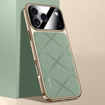 Plain Leather PC Phone Case, For iPhone 17 Pro Max, For iPhone 17 Pro, For iPhone 17, For iPhone Air