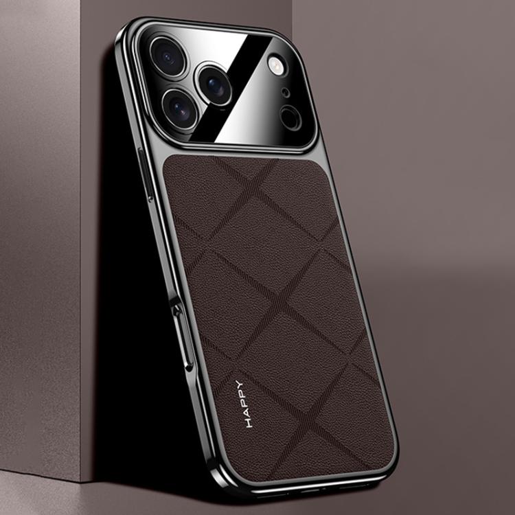 Plain Leather PC Phone Case, For iPhone 17 Pro Max, For iPhone 17 Pro, For iPhone 17, For iPhone Air