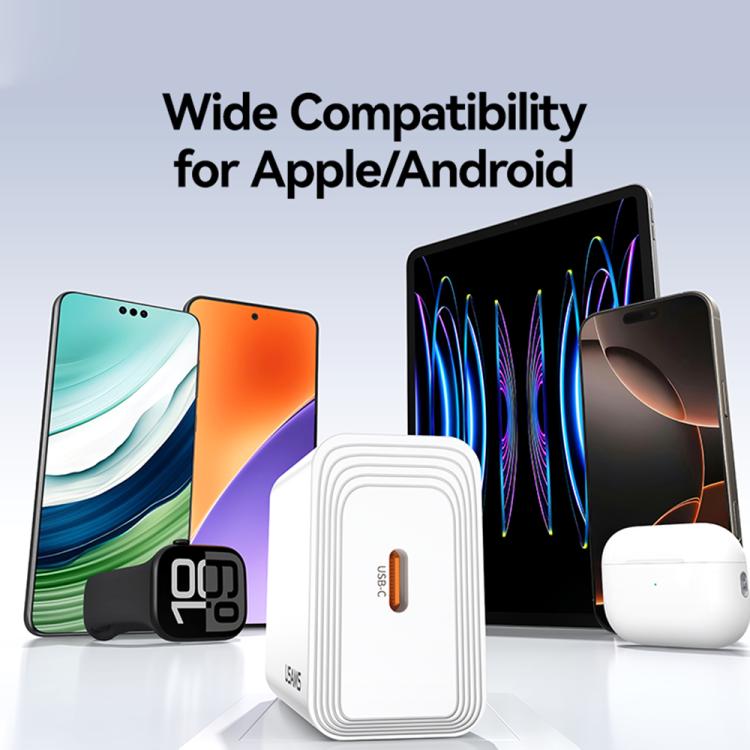 Chargeur rapide à port unique USAMS CC325 T69 PD 20W USB-C / Type-C, CC325