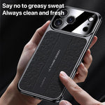 Coque de téléphone PC en cuir uni motif dragon nuage, pour iPhone 14 Pro Max