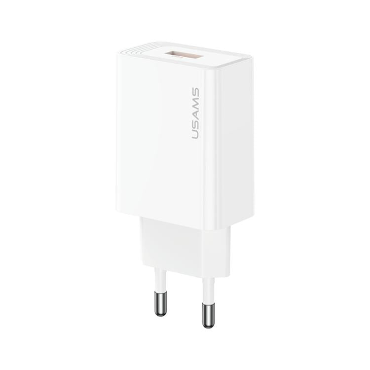 Chargeur rapide à port unique USB-A USAMS CC324 T69 QC18W, CC324
