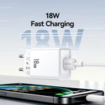 Chargeur rapide à port unique USB-A USAMS CC324 T69 QC18W, CC324