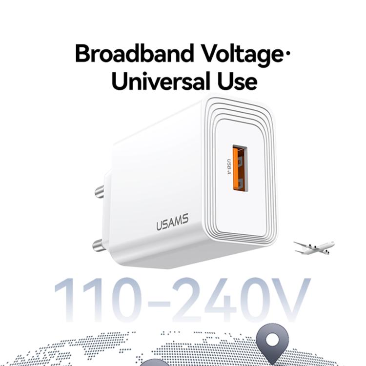 Chargeur à port USB unique USAMS CC326 T69 10,5W 2,1A, CC326