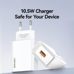 Chargeur à port USB unique USAMS CC326 T69 10,5W 2,1A, CC326