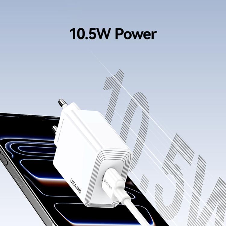 Chargeur à port USB unique USAMS CC326 T69 10,5W 2,1A, CC326