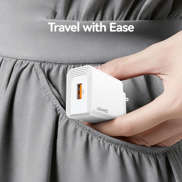 Chargeur à port USB unique USAMS CC326 T69 10,5W 2,1A, CC326