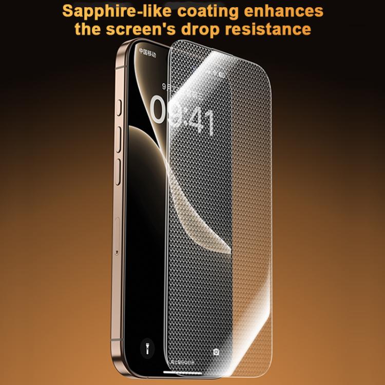 Film trempé DLC Benks King Kong Corning, à colle intégrale et courbure à chaud, version à installation rapide, pour iPhone 17 Pro Max, pour iPhone 17 Pro
