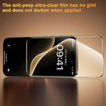 Film en verre trempé de confidentialité Benks King Kong Corning Hot-bend Full-glue (version à installation rapide), pour iPhone 17 Pro Max, pour iPhone 17 Pro