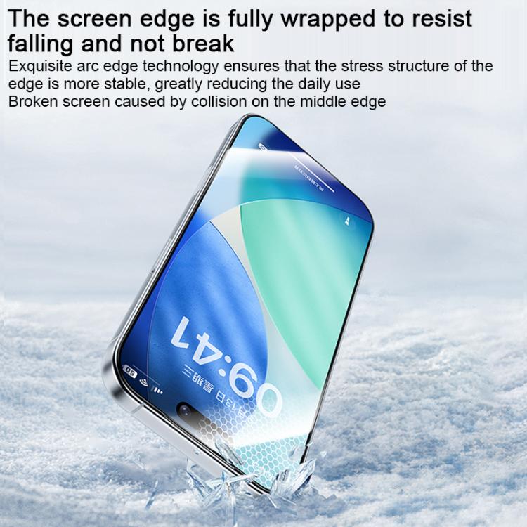 Protecteur d'écran en verre trempé Benks Zero Curve Edge HD, pour iPhone 17 Pro Max, pour iPhone 17, pour iPhone Air