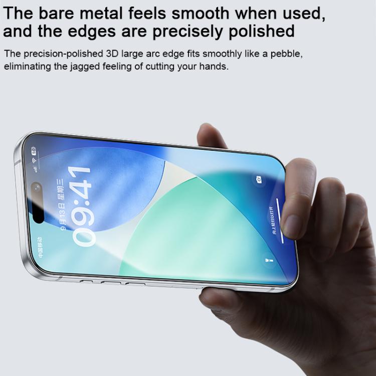Protecteur d'écran en verre trempé Benks Zero Curve Edge HD, pour iPhone 17 Pro Max, pour iPhone 17, pour iPhone Air