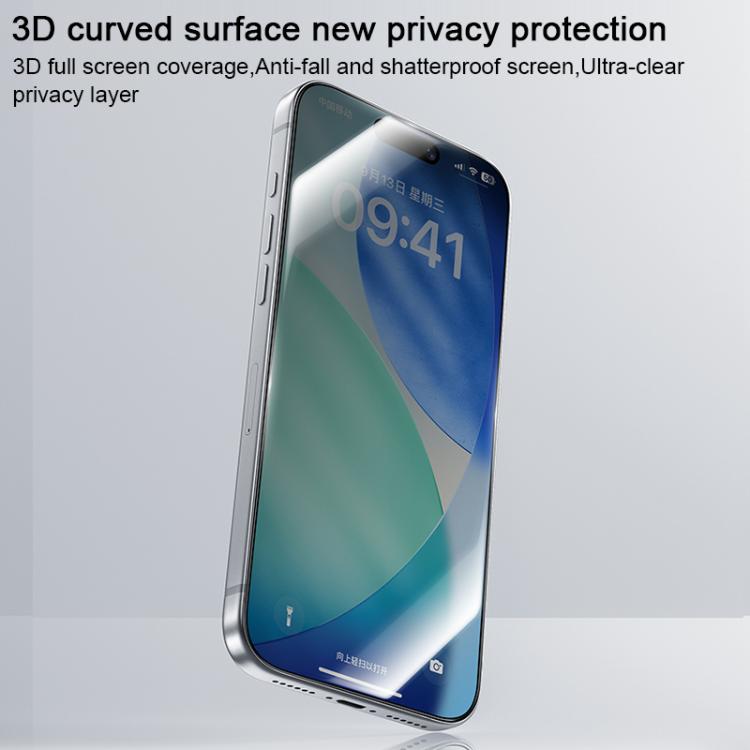 Protection d'écran en verre trempé Benks Zero Curve Edge anti-espion, Pour iPhone 17 Pro Max, Pour iPhone 17, Pour iPhone Air