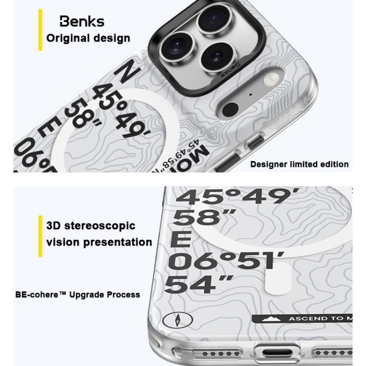 Coque de téléphone magnétique MagSafe Benks Light Color D1 Series, pour iPhone 17 Pro Max, pour iPhone 17 Pro