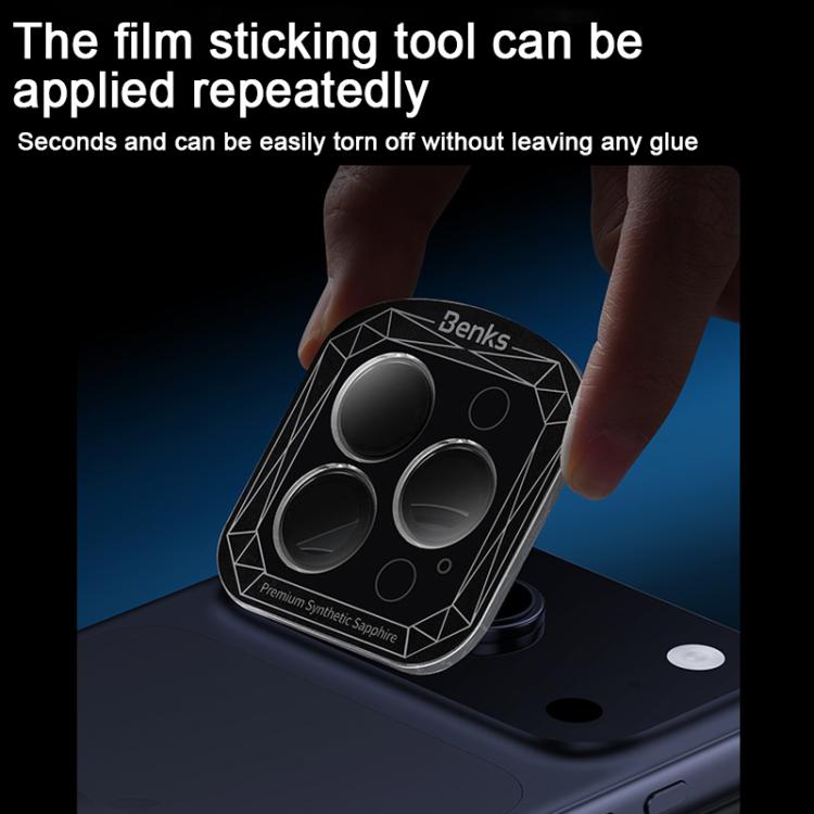 Film de protection d'objectif Benks Sapphire AR anti-reflet, pour iPhone 17 Pro Max / 17 Pro