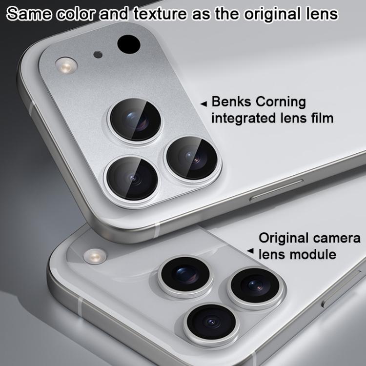 Protection d'objectif de téléphone intégrée en métal Benks King Kong Corning, Pour iPhone 17 Pro Max, Pour iPhone 17 Pro