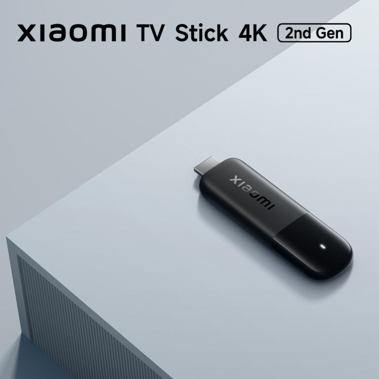 Clé TV Xiaomi Originale 2ème Génération Quad Core Cortex-A55 4K Ultra HD Dual-Band WiFi6 Google TV Stick, Version Globale avec Google Play, 2Go+8Go