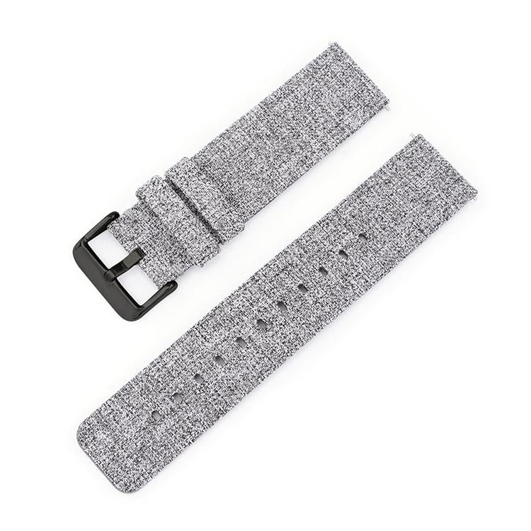 Stainless Steel Pin Buckle Nylon Woven Canvas Watch Band, 16mm, 18mm