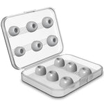 12 embouts d'écouteurs sans fil en mousse à mémoire de forme remplaçables pour AirPods Pro, avec boîte de rangement, mousse à mémoire de forme gris