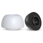12 embouts d'écouteurs sans fil en mousse à mémoire de forme remplaçables pour AirPods Pro, avec boîte de rangement, mousse à mémoire de forme gris