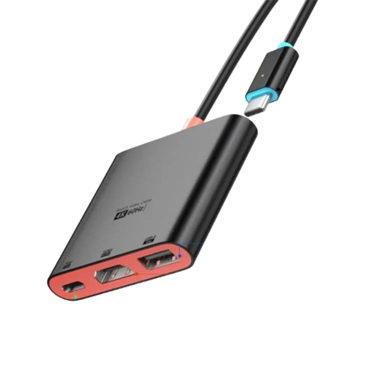 Station d’accueil de bureau 3 en 1 Type-C vers HDMI + USB 3.0 + port de charge Type-C PD, pour Nintendo Switch