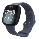 For Fitbit Versa 3 / Sense Silicone Replacement Strap Watchband, Size: L