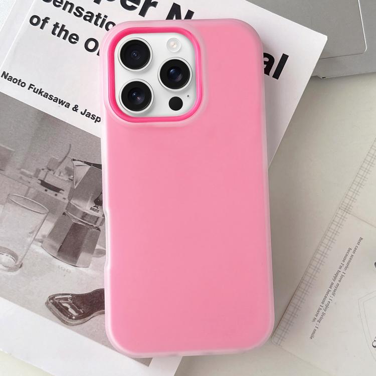 Coque de téléphone Jelly Color Matte Feel PC Hybrid TPU, Pour iPhone 16 Pro Max, Pour iPhone 16 Pro, Pour iPhone 16 Plus, Pour iPhone 16