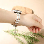 Bracelet de montre en métal à perles irrégulières xDfind, compatible avec Apple Watch 42/44/45/46/49 mm et Apple Watch 38/40/41/S11 42 mm.